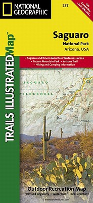 Saguaro National Park Map  Trails illustrated national geographic