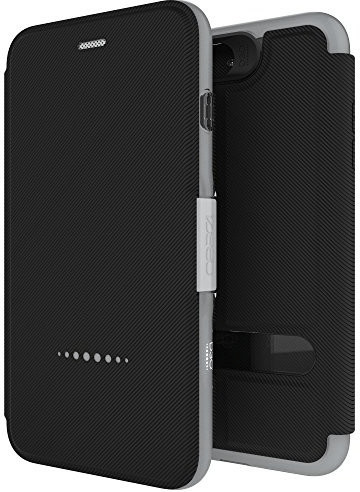 Gear4 Oxford for Apple iPhone 7 Plus / 8 Plus Case Cover D30 Wallet Black Silver
