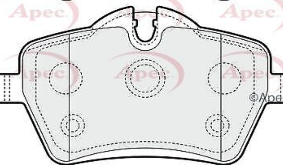 APEC FRONT BRAKE PAD SET DISC BRAKE FOR MINI MINI MINI CLUBMAN MINI COUNTRYMAN M