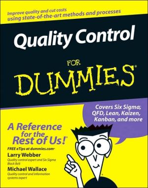 Quality Control for Dummies by Larry Webber 9780470069097 NEW Free UK Delivery - Image 6