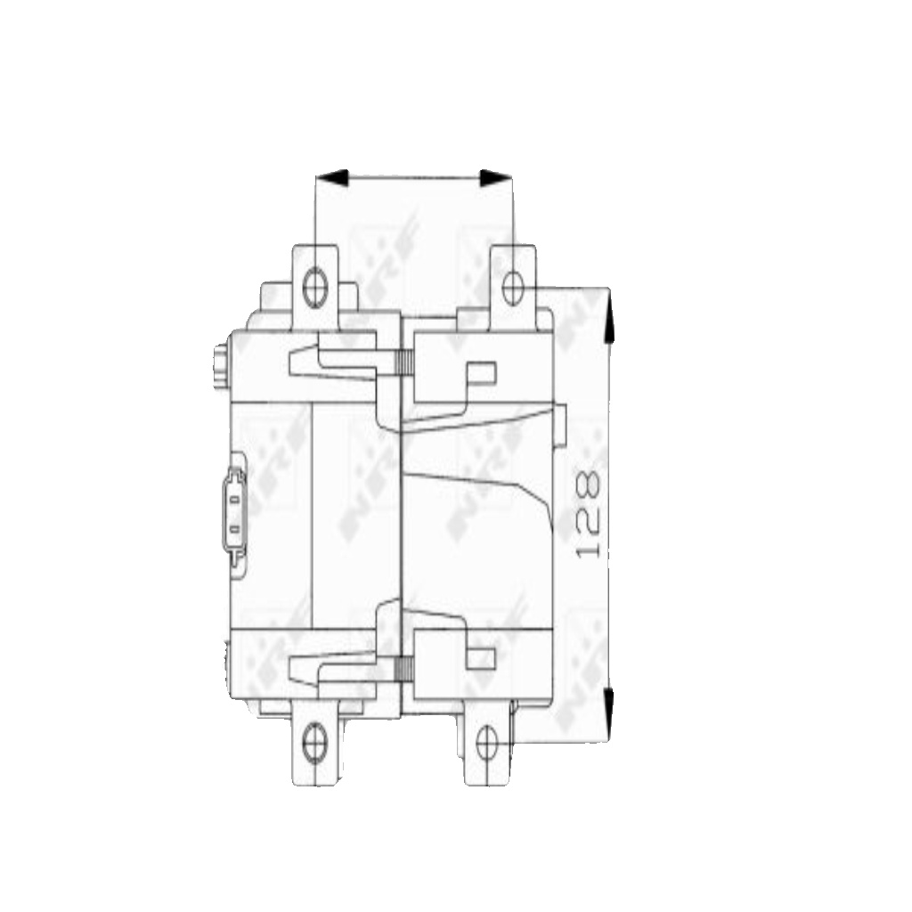 Air conditioning compressor PAG 46 32084 NRF for FORD MAZDA