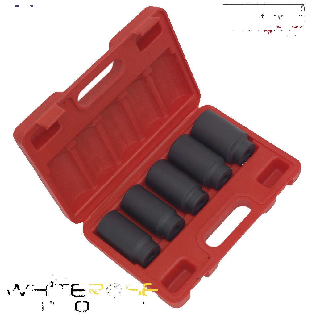 Sealey SX050 Impact Hub Nut Socket Set 1/2""Sq Drive 5pc