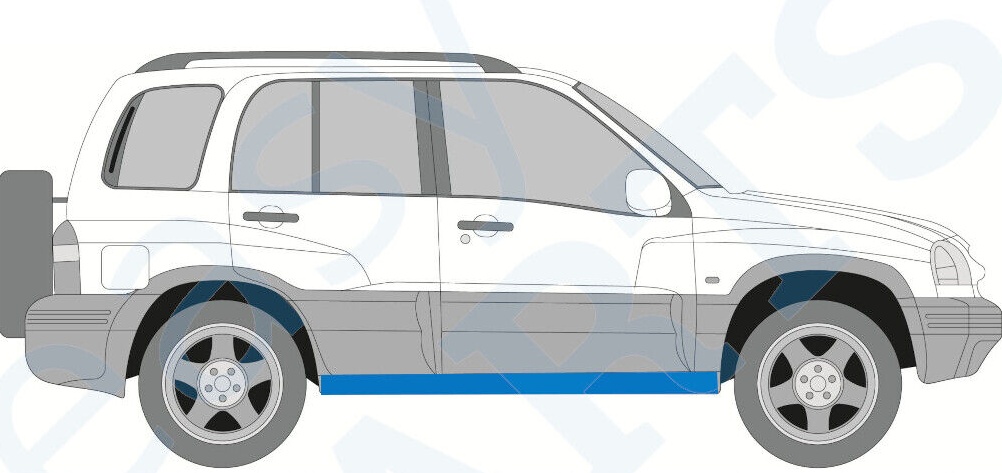 SUZUKI GRAND VITARA 1997-2005 5 DOOR SILL REPAIR PANEL ROCKER PANEL / PAIR
