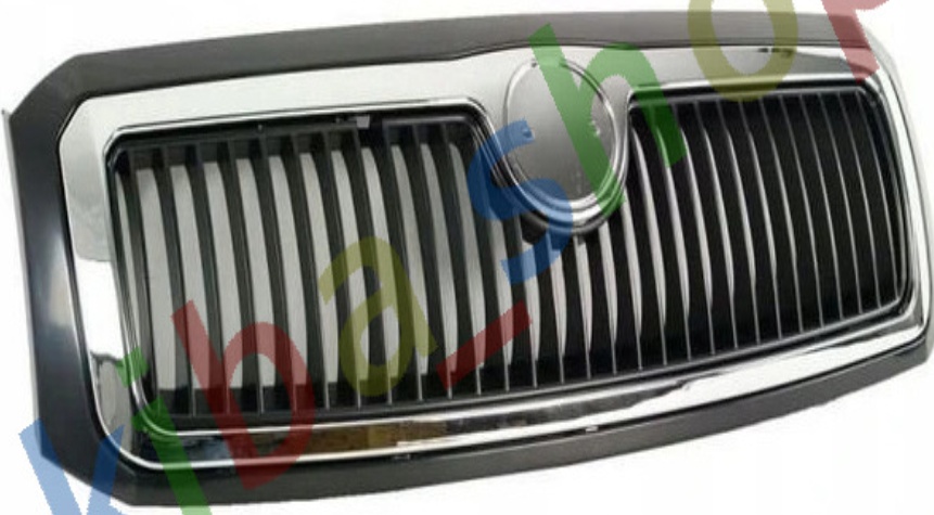 SKODA FABIA 1999-2004 FRONT GRILLE CENTER AIR INTAKE CHROM