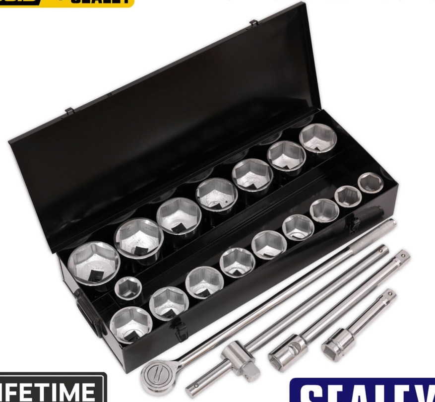 Sealey S0768 Siegen Socket Set 1""Sq Drive 21pc