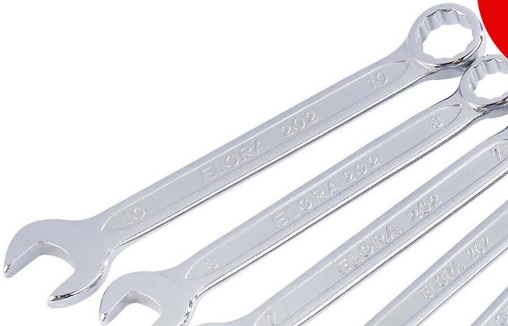 Draper 04212 Elora Midget Metric Combination Spanner Set (6 Piece)