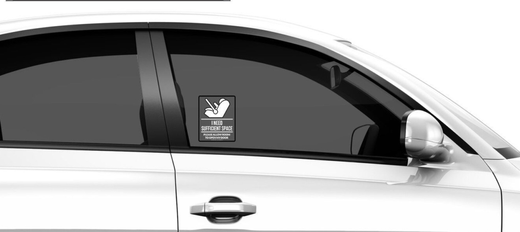 Baby Car Seat On Board Notice Vinyl Car Window Bumper Adhesive Sticker H13xL11cm - Image 2