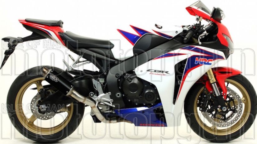 Exhaust Arrow Gp2 Steel Black Honda Cbr 1000 Rr 2008 > 2011