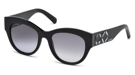 Swarovski Black Sk-0127-01B Sunglasses In