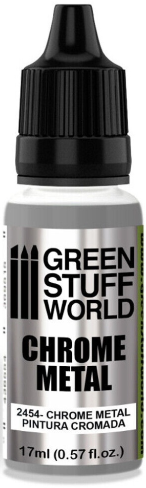 Green Stuff World Chrome Metal 17ml Paint 2454