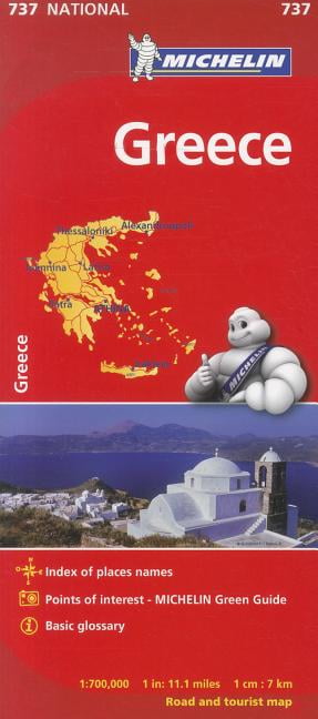 Greece - Michelin National Map 737