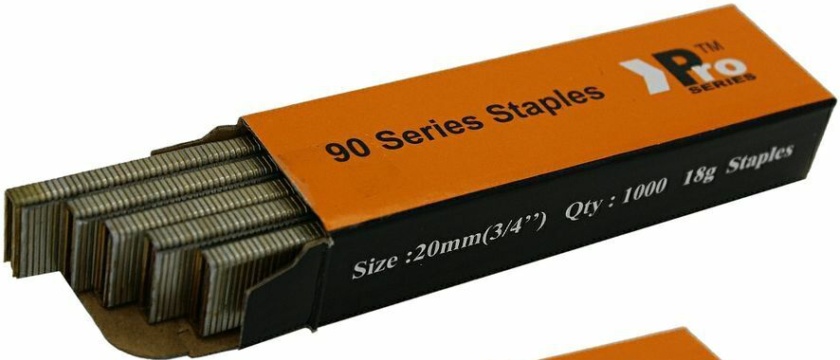 90 Type Staples: Size 20mm x 2000 (for Staplers Paslode, Dewalt, s7, Pro Series)