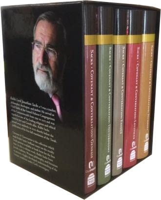 Covenant & Conversation 5 Volume Box Set by Jonathan Sacks - 9781592640188