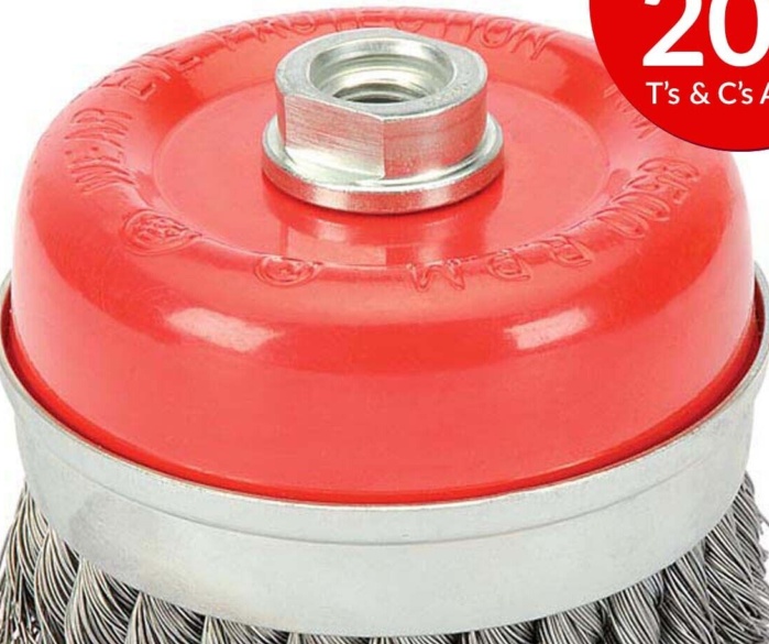 Draper 41450 100Mm Twist Knot Cup Brush M14
