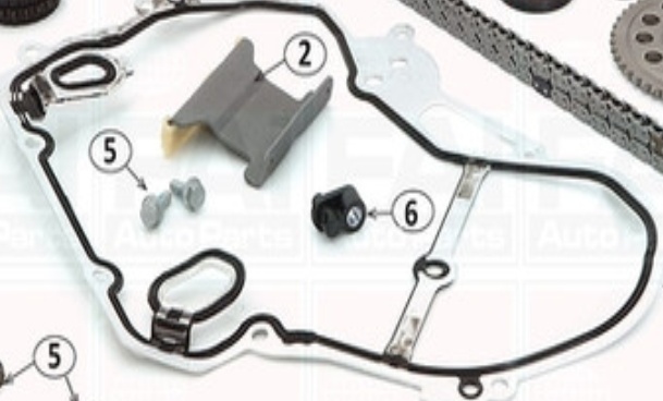 Upper FAI AutoParts TCK2 Timing Chain Kit for OPEL,VAUXHALL