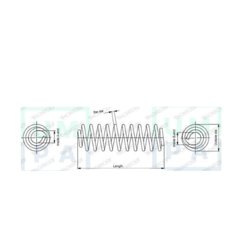 SP0031 MONROE Coil Spring for OPEL,VAUXHALL