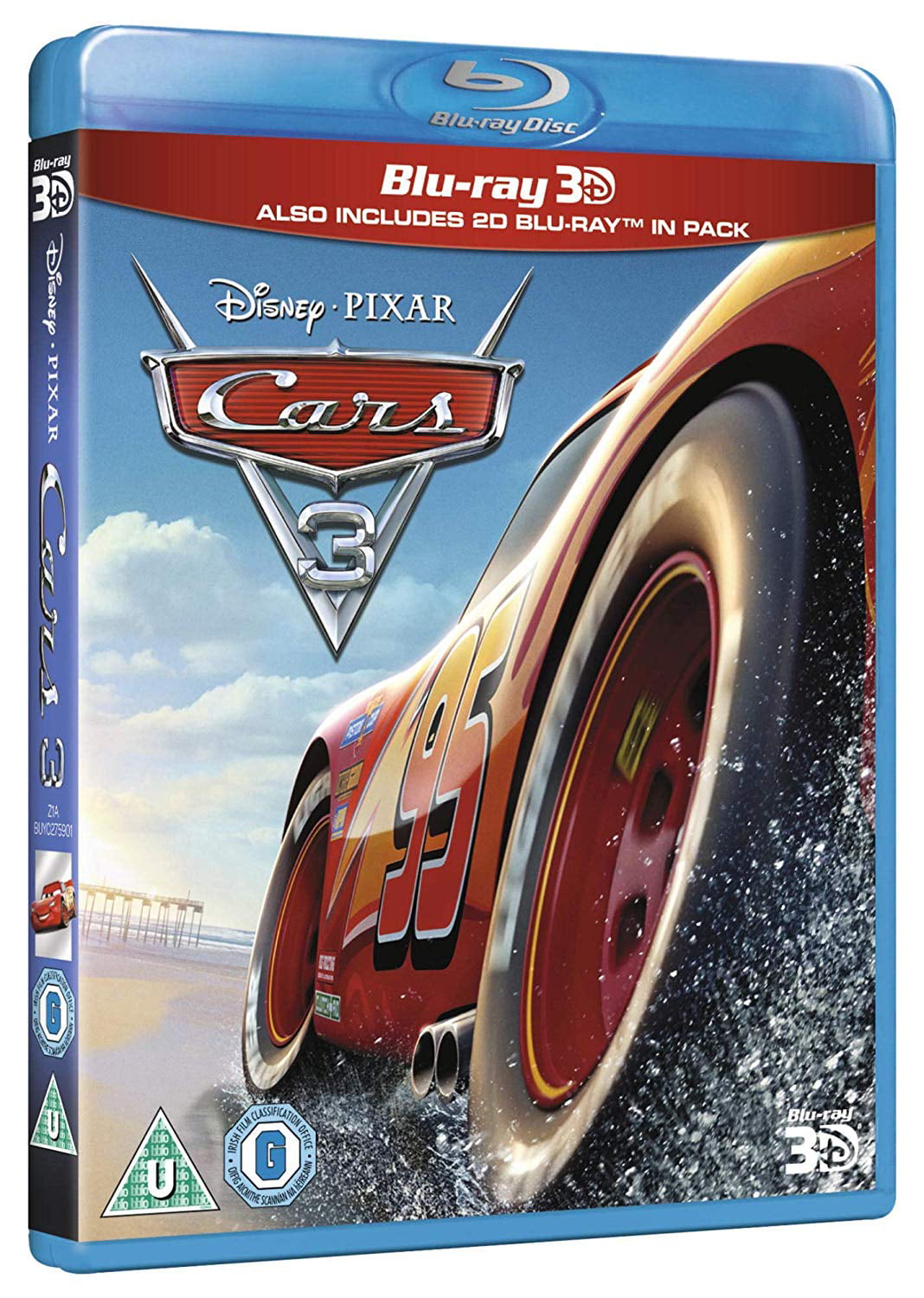 Walt Disney Cars 3D+2D Blu-Ray [2017] Size 3