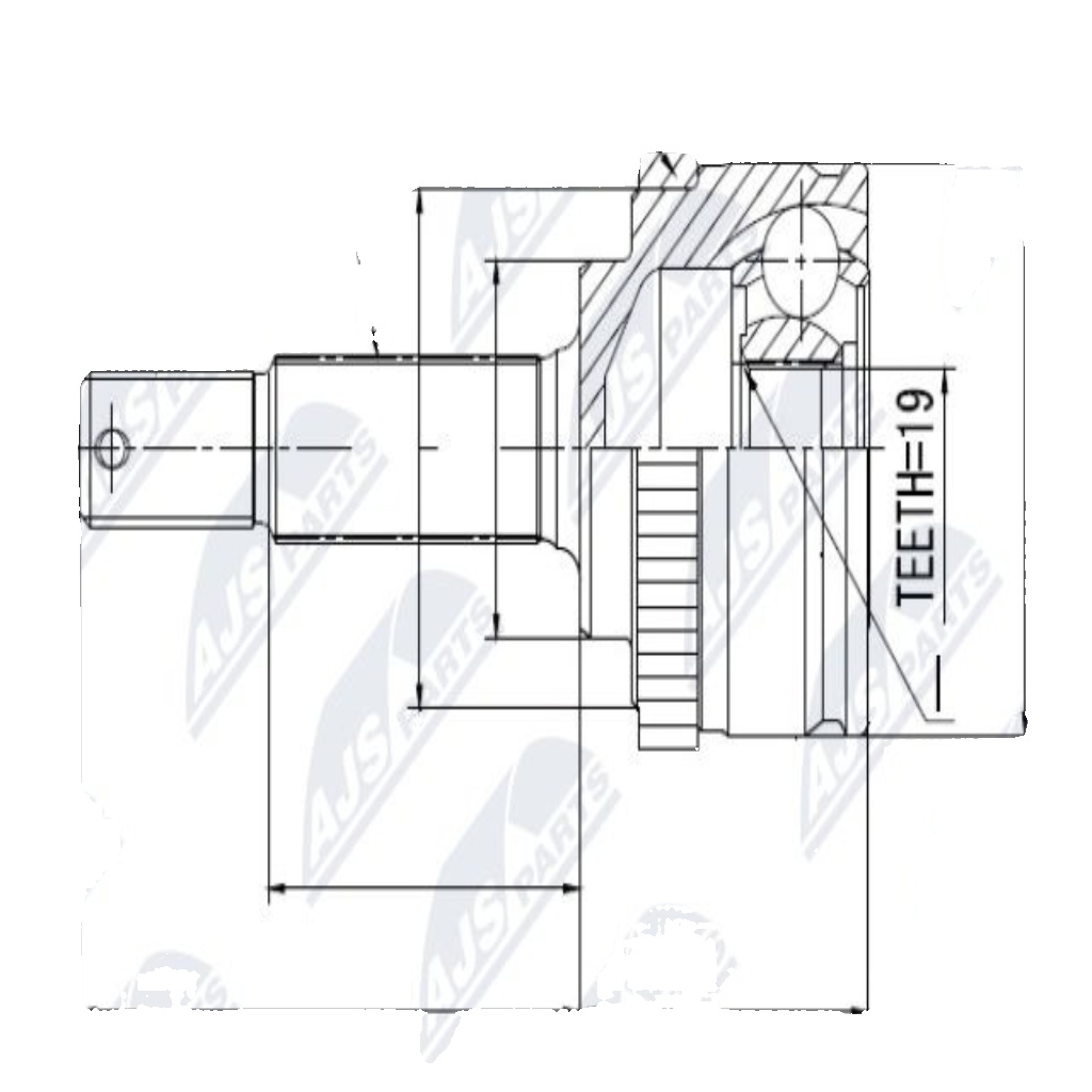 Fits NTY NPZ-NS-039 EXTERNAL JOINT NISSAN MICRA K11 1.0 93- /+ABS=42T ⭐UK Stock⭐