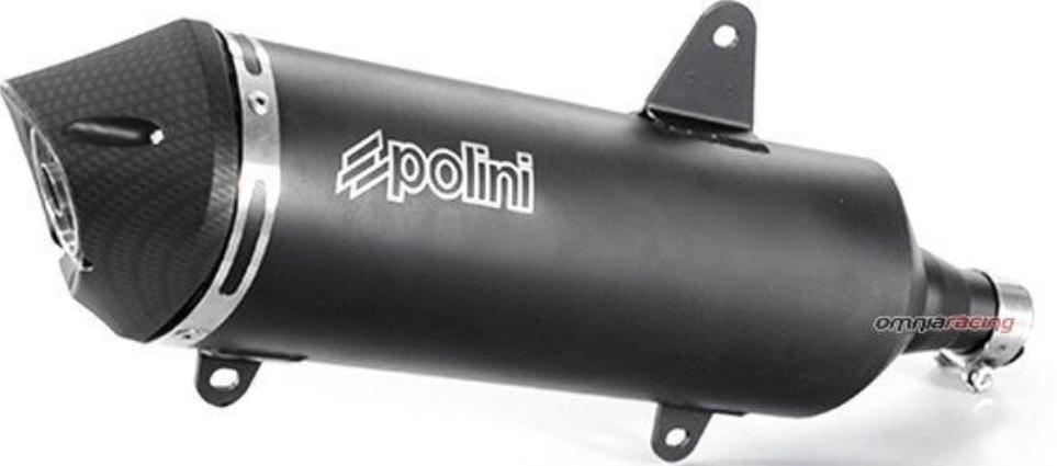 Free Shipping Polini Muffler-Black Aluminium Peugeot For Motorcycle Parts