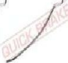 Front QUICK BRAKE 109-1289 Accessory Kit, disc brake pad for TOYOTA
