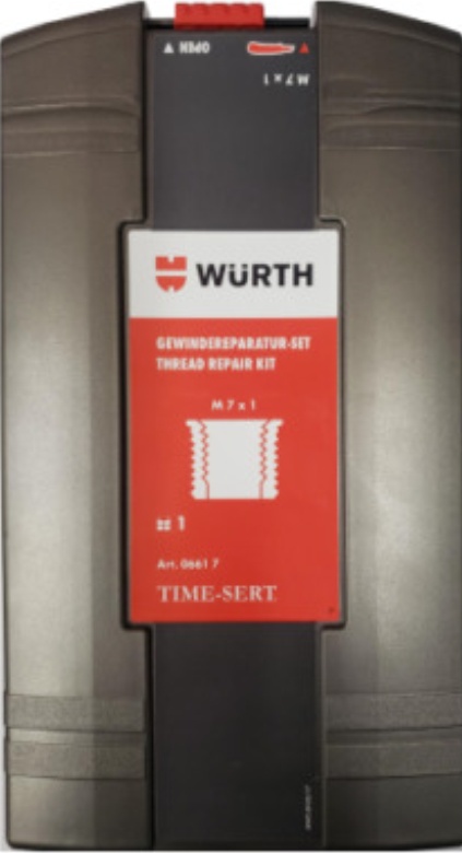 Würth® TIME SERT Combo Kit M6 M8 M12 Thread Repair System Set - 42 Pieces