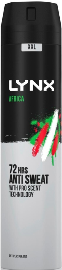 Lynx Limited Edition FIFA Africa Anti-Perspirant Aerosol Deo Spray 250ml, 24 PK