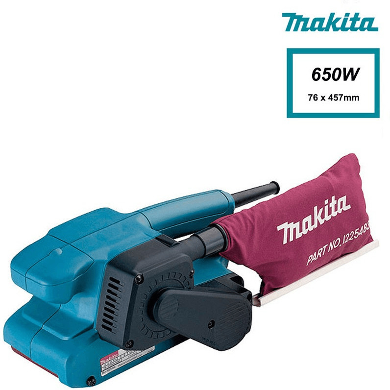 Makita 9911 3"" 3 Inch 75 x 457mm Heavy Duty Corded 240v Belt Sander + Dust Bag