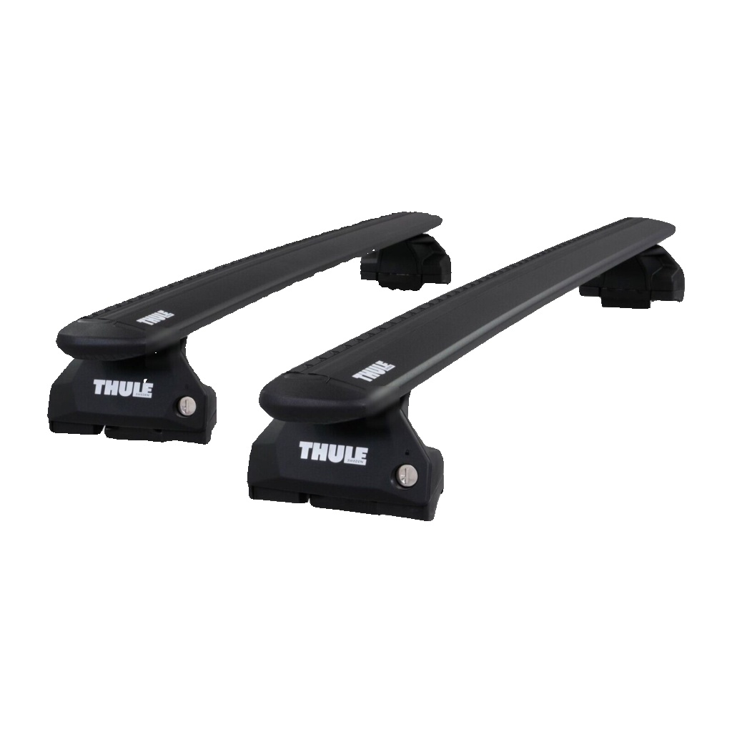 THULE - WingBar Evo (black) Roof Bar Set to fit Jaguar F-Pace 2016-ON Flush Rail
