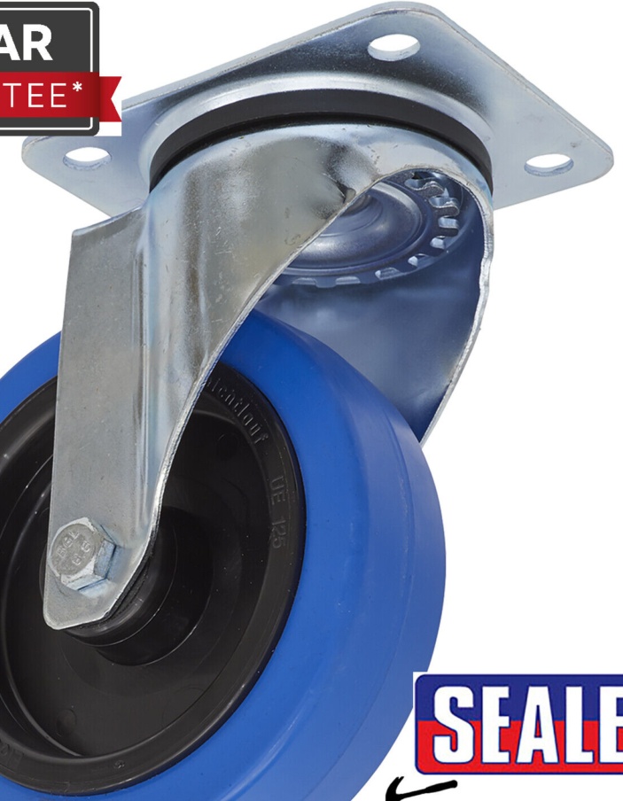 Sealey SCW3125SP 125mm Castor Wheel with Swivel Plate