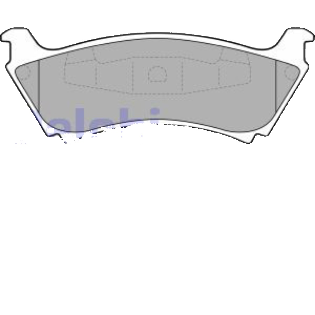 LP1692 DELPHI Brake Pad Set, disc brake for MERCEDES-BENZ