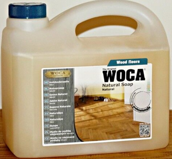 Woca - Holzbodenseife Für Die Grundbehandlung Von Weichholzböden Natur 2,5 Liter 5708055003711 - Image 2