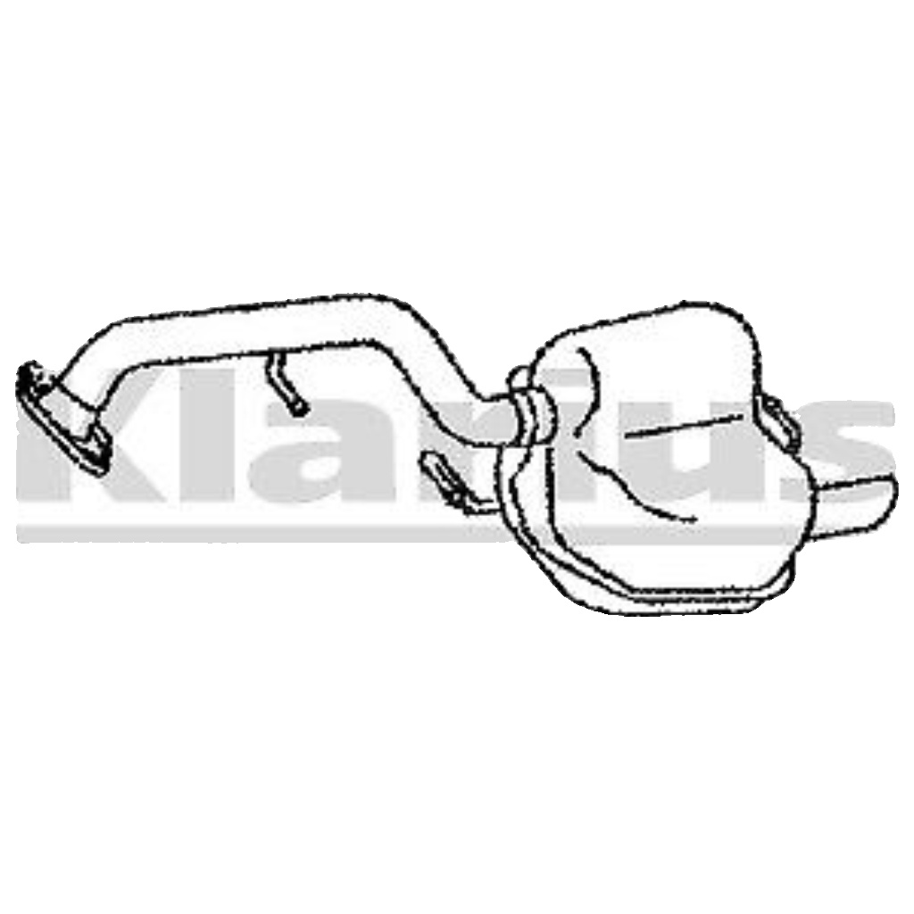 Klarius MA383J Exhaust Rear Box MAZDA 5 2.0D 2.0TD DPF 05-10