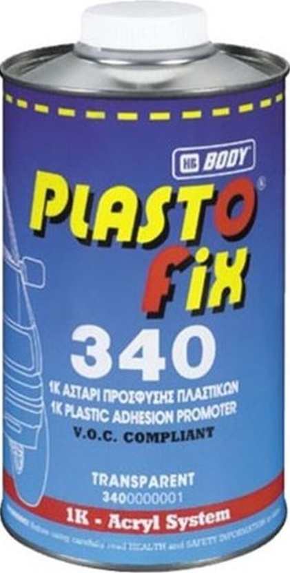 HB Body 340 Plastofix 1K 1K Plastics Primer Adhesion Promoter 1 Litre