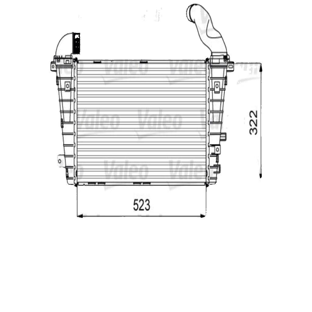 VALEO-OE 818615 Charge Air Cooler for OPEL,VAUXHALL