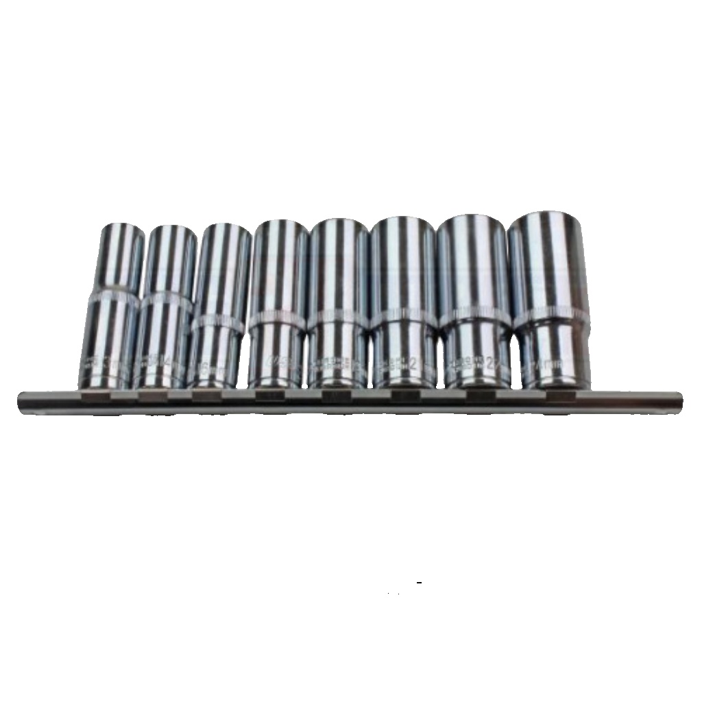 US PRO Tools 8pc 1/2'' DR 6PT Metric Deep Sockets 13-24mm Socket 3241