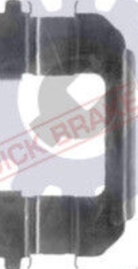 BRAKE PAD FITTING KIT 109-1287 QUICK BRAKE for CHEVROLET DAEWOO