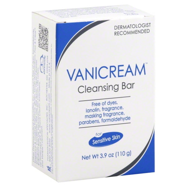 Vanicream Cleansing Bar, for Sensitive Skin, Fragrance Free, 3.9 oz (110 g)