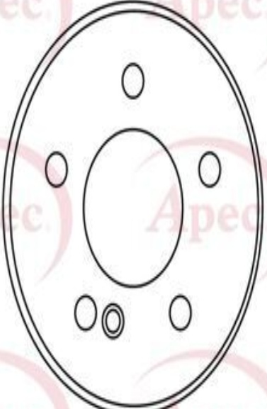 2X APEC REAR BRAKE DISC FOR CHRYSLER MERCEDES BENZ C CLASS CLK CROSSFIRE E CLASS