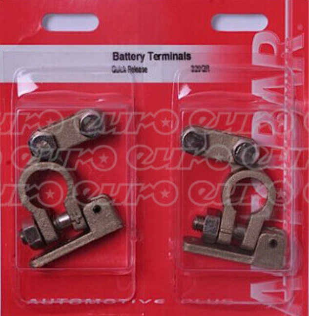 329QR Quick Release Battery Lead Terminal Pair Garage Workshop By Auto Bar