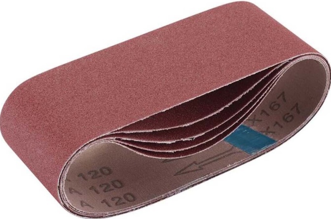 Draper 09235 Cloth Sanding Belt 75 x 457mm 120 Grit (Pack of 5)