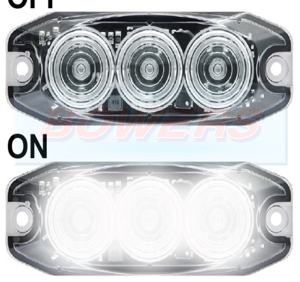 12v/24v LED Low Profile Rear REVERSE Light Lamp Kit Car E-Approved ECE SVA