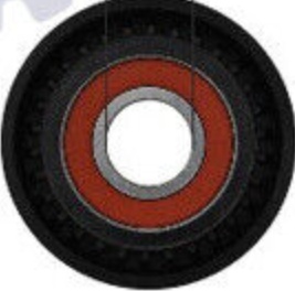 500406 CAFFARO TENSIONER PULLEY, V-RIBBED BELT FOR MERCEDES-BENZ