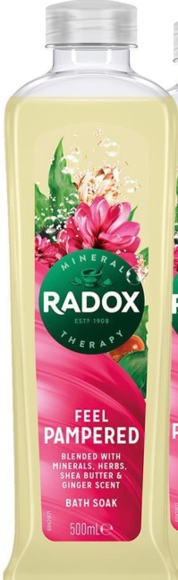 6pk of 500ml Radox Mineral Therapy Feel Pampered Blended with Minerals Bath Soak