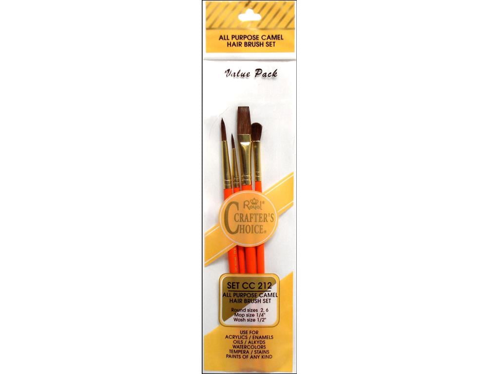 Royal & Langnickel : All Purpose Synthetic Camel Hair Brush Set