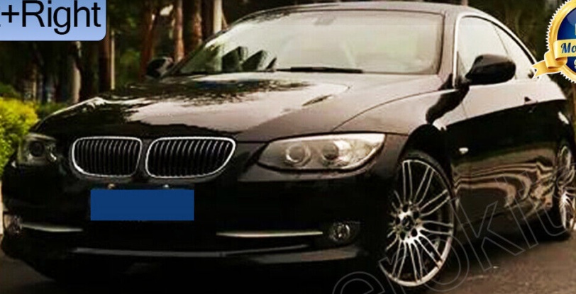 For 2010-2013 BMW 3er E92 E93 LCI 328i 325i 335i Pair Clear Headlight Lens Cover