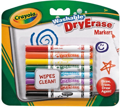New Crayola - Dry Erase Washable Dry Erase Markers 98-2002 Size 3