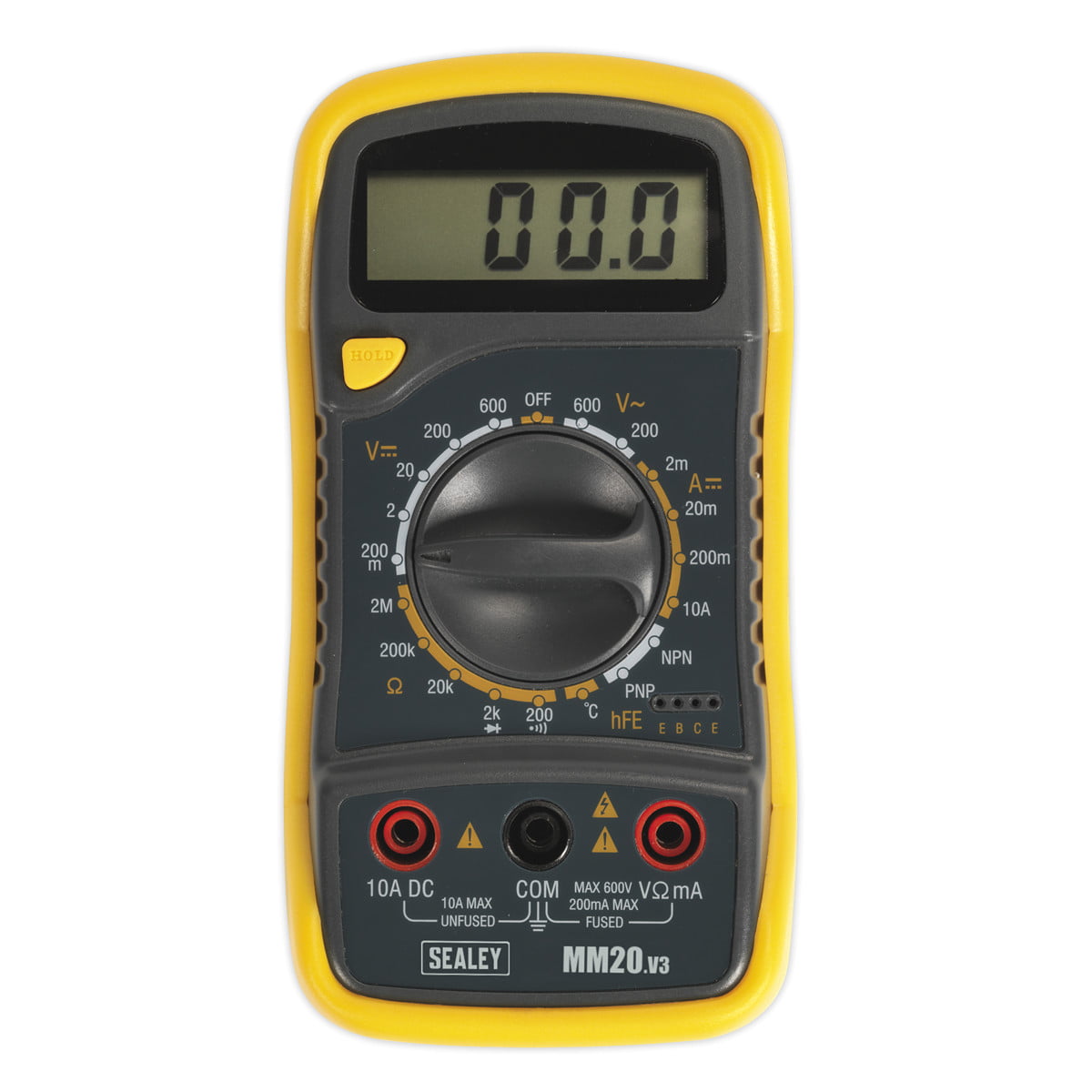Sealey MM20 Digital Multimeter 8 Function + Thermocouple LCD Display temp probe