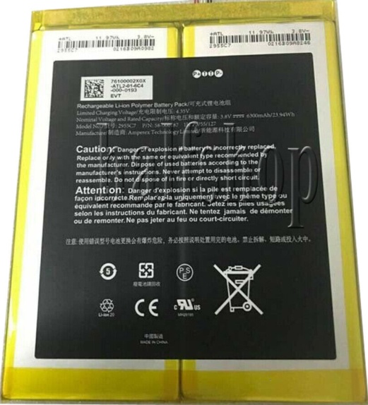 For Amazon Fire HD 10 9th Gen Tablet M2V3R5 -  58-000280 Replacement Battery
