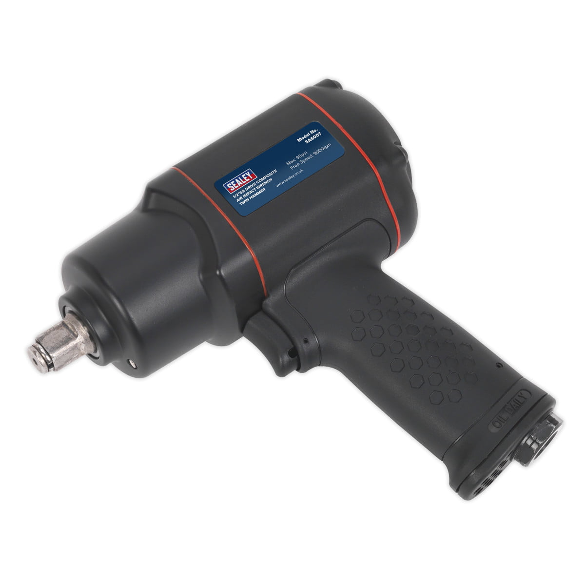 Sealey SA6007 Air Impact Wrench 1/2InSq Drive Twin Hammer