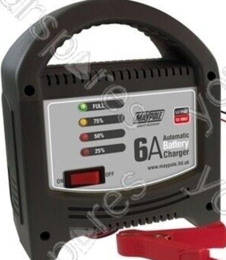 Maypole 6A 6 Amp 12V Up To 1800cc Car Van Motorcycle Boat Battery Charger MP7106